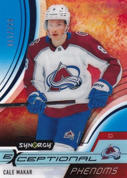 insert karta CALE MAKAR 21-22 Synergy Exceptional Phenoms Blue /299